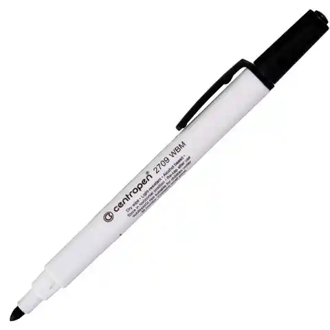 Маркер стираемый для белой доски ЧЕРНЫЙ, CENTROPEN Dry-Wipe, 1,8 мм, 2709, 527098712