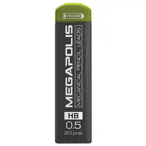 Грифели запасные для механических карандашей 0,5 мм ERICH KRAUSE, HB, КОМПЛЕКТ 20 ШТ., 20345