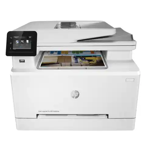 МФУ лазерное ЦВЕТНОЕ HP Color LaserJet Pro M283fdn 4 в 1, 21 стр./мин., 40000 стр./месяц, ДУПЛЕКС, сетевая карта, 7KW74A