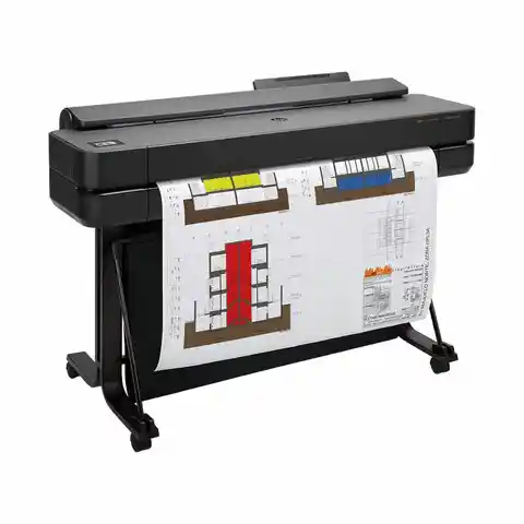 Плоттер HP DesignJet T650 36 A0, Wi-Fi, сетевая карта, с подставкой, 5HB10A