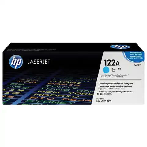 Картридж лазерный HP (Q3961A) ColorLaserJet 2550/2820 и другие, голубой, оригинальный, 4000 стр.