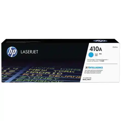 Картридж лазерный HP (CF411A) LaserJet Pro M477/M452, №410A, голубой, оригинальный, ресурс 2300 страниц