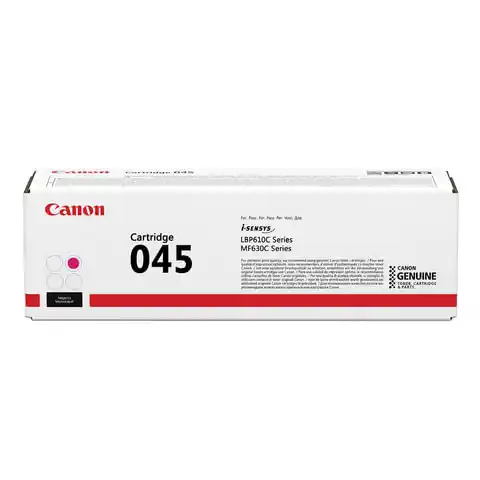 Картридж лазерный CANON (045M) MF635/633/631/LBP 611/613, пурпурный, ресурс 1300 стр., оригинальный, 1240C002