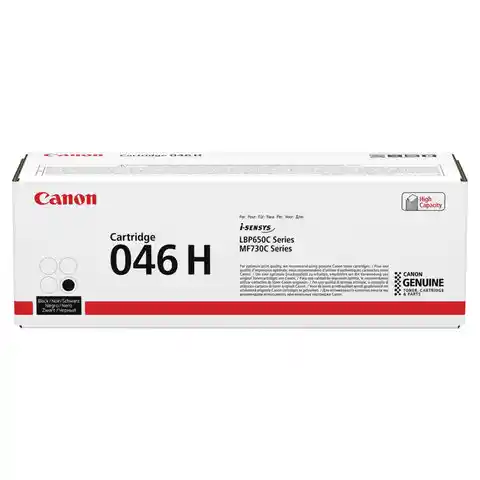 Картридж лазерный CANON (046HBK) i-SENSYS LBP653Cdw / 654Cx / MF732Cdw / 734Cdw, черный, ресурс 6300 страниц, оригинальный, 1254C002