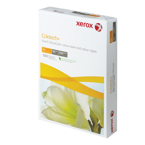 Бумага XEROX COLOTECH PLUS, А4, 90 г/м2, 500 л., для полноцветной лазерной печати, А++, Австрия, 170% CIE, 003R98837