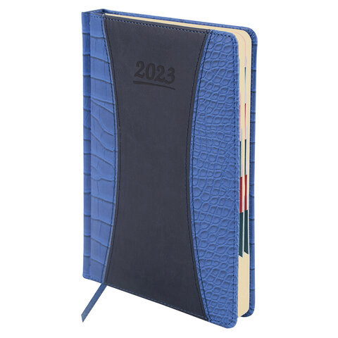 Ежедневник датированный 2023 А5 148х218 мм GALANT CombiContract, темно-синий, 114166