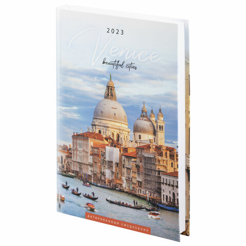 Ежедневник датированный на 2023 145х215 мм, А5, STAFF, ламинированная обложка, Venice, 114197