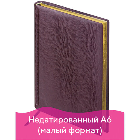 Ежедневник недатированный МАЛЫЙ ФОРМАТ А6, 100х150 мм, BRAUBERG Iguana, кожзам, 160 л., темно-коричневый, 125105 Ежедневник недатированный МАЛЫЙ ФОРМАТ А6, 100х150 мм, BRAUBERG Iguana, кожзам, 160 л., темно-коричневый, 125105
