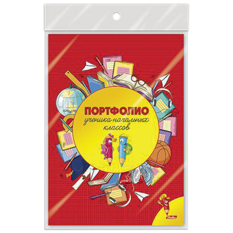Листы-вкладыши для портфолио школьника, 16 листов, Веселые карандаши, HATBER, 16Пу4_12645, N165973