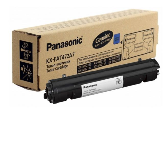 Тонер-картридж Panasonic KX-MB2110/2130/2170  KX-FAT472A7, BK, 2K