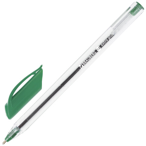 Ручка шариковая масляная BRAUBERG Extra Glide, ЗЕЛЕНАЯ, трехгранная, узел 1 мм, линия письма 0,5 мм, 142137 Ручка шариковая масляная BRAUBERG Extra Glide, ЗЕЛЕНАЯ, трехгранная, узел 1 мм, линия письма 0,5 мм, 142137