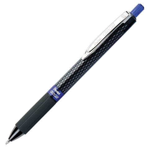 Ручка гелевая автоматическая с грипом PENTEL (Япония) Oh!Gel, СИНЯЯ, узел 0,7 мм, линия письма 0,35 мм, K497, K497-CN