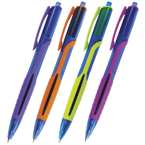 Ручка шариковая масляная автоматическая BRAUBERG Phantom color, СИНЯЯ, узел 0,7 мм, линия письма 0,35 мм, 142938 Ручка шариковая масляная автоматическая BRAUBERG Phantom color, СИНЯЯ, узел 0,7 мм, линия письма 0,35 мм, 142938