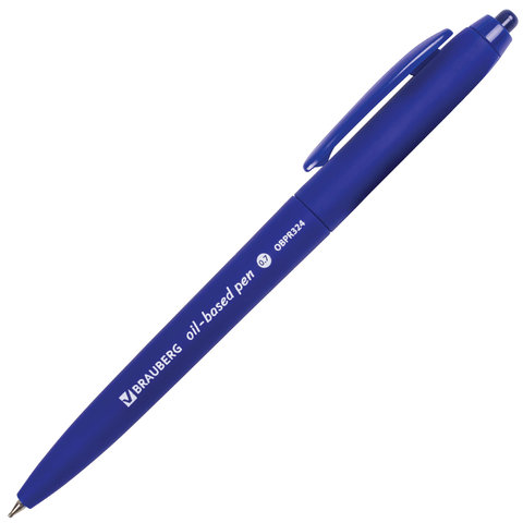 Ручка шариковая масляная автоматическая BRAUBERG Sky Blue, СИНЯЯ, soft-touch, узел 0,7 мм, линия письма 0,35 мм, 142946 Ручка шариковая масляная автоматическая BRAUBERG Sky Blue, СИНЯЯ, soft-touch, узел 0,7 мм, линия письма 0,35 мм, 142946