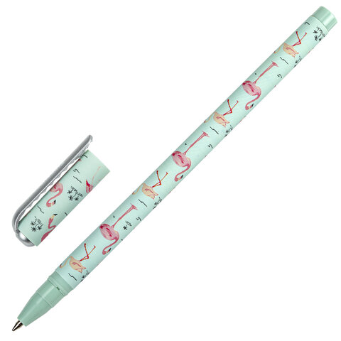 Ручка шариковая BRAUBERG SOFT TOUCH STICK FLAMINGO, СИНЯЯ, мягкое покрытие, узел 0,7 мм, 143705 Ручка шариковая BRAUBERG SOFT TOUCH STICK FLAMINGO, СИНЯЯ, мягкое покрытие, узел 0,7 мм, 143705