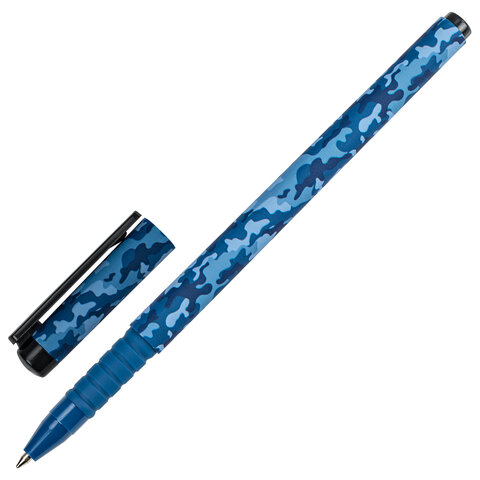 Ручка шариковая BRAUBERG SOFT TOUCH GRIP MILITARY, СИНЯЯ, мягкое покрытие, узел 0,7 мм, 143713 Ручка шариковая BRAUBERG SOFT TOUCH GRIP MILITARY, СИНЯЯ, мягкое покрытие, узел 0,7 мм, 143713