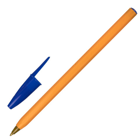 Ручка шариковая STAFF Basic Orange BP-01, письмо 750 метров, СИНЯЯ, длина корпуса 14 см, узел 1 мм, 143740 Ручка шариковая STAFF Basic Orange BP-01, письмо 750 метров, СИНЯЯ, длина корпуса 14 см, узел 1 мм, 143740