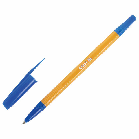 Ручка шариковая STAFF Basic BP-03 Orange, СИНЯЯ, корпус оранжевый, узел 1 мм, линия письма 0,5 мм, 143741 Ручка шариковая STAFF Basic BP-03 Orange, СИНЯЯ, корпус оранжевый, узел 1 мм, линия письма 0,5 мм, 143741