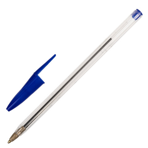 Ручка шариковая STAFF Basic Budget BP-02, письмо 500 м, СИНЯЯ, длина корпуса 13,5 см, линия письма 0,5 мм, 143758 Ручка шариковая STAFF Basic Budget BP-02, письмо 500 м, СИНЯЯ, длина корпуса 13,5 см, линия письма 0,5 мм, 143758