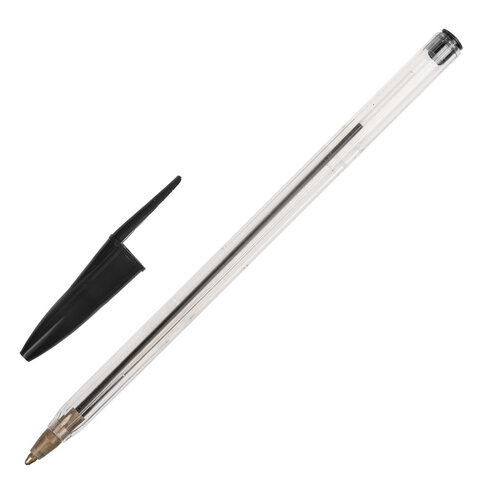 Ручка шариковая STAFF Basic Budget BP-02, письмо 500 м, ЧЕРНАЯ, длина корпуса 13,5 см, линия письма 0,5 мм, 143759 Ручка шариковая STAFF Basic Budget BP-02, письмо 500 м, ЧЕРНАЯ, длина корпуса 13,5 см, линия письма 0,5 мм, 143759