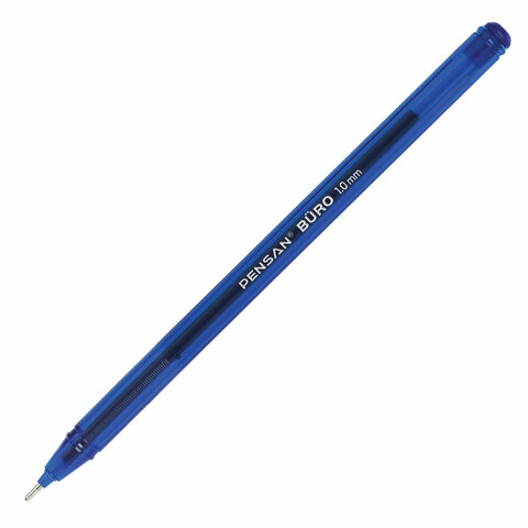 Ручка шариковая масляная PENSAN Buro, СИНЯЯ, игольчатый узел 1 мм, линия письма 0,8 мм, 2270 Ручка шариковая масляная PENSAN Buro, СИНЯЯ, игольчатый узел 1 мм, линия письма 0,8 мм, 2270