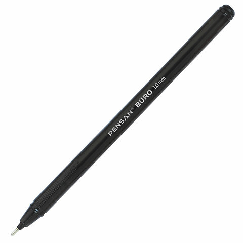 Ручка шариковая масляная PENSAN Buro, ЧЕРНАЯ, игольчатый узел 1 мм, линия письма 0,8 мм, 2270 Ручка шариковая масляная PENSAN Buro, ЧЕРНАЯ, игольчатый узел 1 мм, линия письма 0,8 мм, 2270