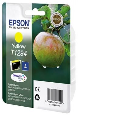 Картридж Epson Stylus SX230/235W/SX420W/SX425W/BX305F  C13T12944011/C13T12944012, Y