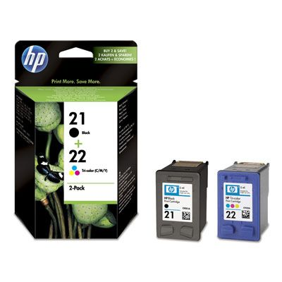 Картридж набор 21+22 для HP DJ 3920/3940, 0,190К+0,165К  SD367AE bk+color (уцен.срок годности)