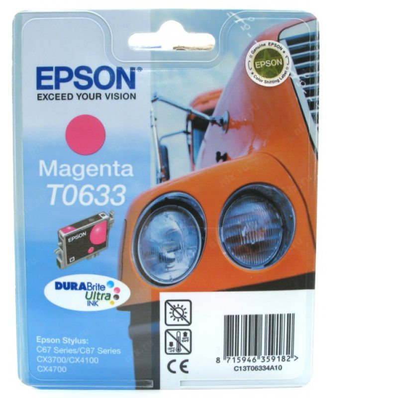 Картридж Epson Stylus C67/87/CX3700/4100/4700  C13T06334A, M