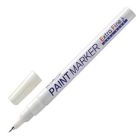 Маркер-краска лаковый MUNHWA Extra Fine Paint Marker, БЕЛЫЙ, 1 мм, нитро-основа, EFPM-05