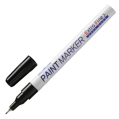 Маркер-краска лаковый MUNHWA Extra Fine Paint Marker, ЧЕРНЫЙ, 1 мм, нитро-основа, EFPM-01