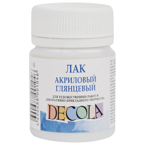 Лак акриловый глянцевый Декола, 50 мл, в банке, 5828920