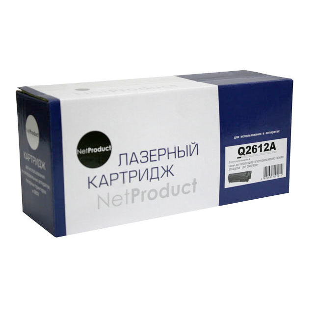 Картридж NetProduct (N-Q2612A) для HP LJ 1010/1020/3050, 2K (Повреждённая упаковка)