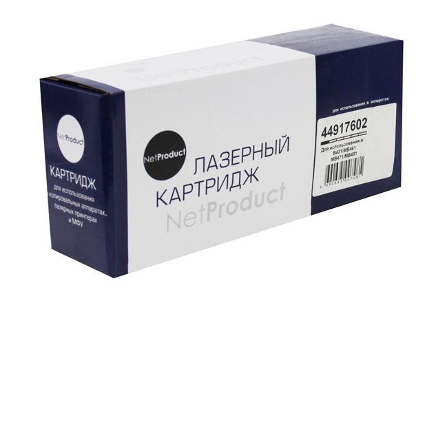 Тонер-картридж NetProduct (N-44917602) для OKI B431/MB491/MB461/MB471, 12K