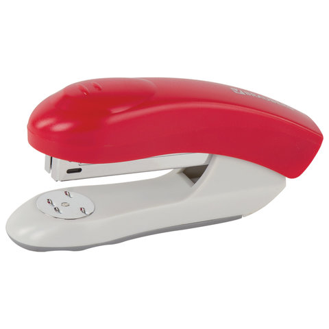 Степлер №24/6, 26/6 BRAUBERG Original, до 25 листов, красный, 227770