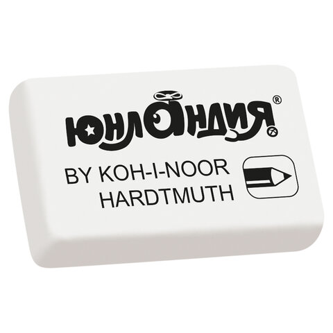 Ластик ЮНЛАНДИЯ KOH-I-NOOR EXCLUSIVE 300/80, 26х18,5х8 мм, белый, прямоугольный, 228697, 0300080052KD