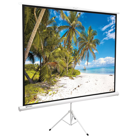 Экран проекционный на треноге (150х200 см), матовый, 4:3, BRAUBERG TRIPOD, 236732 Экран проекционный на треноге (150х200 см), матовый, 4:3, BRAUBERG TRIPOD, 236732