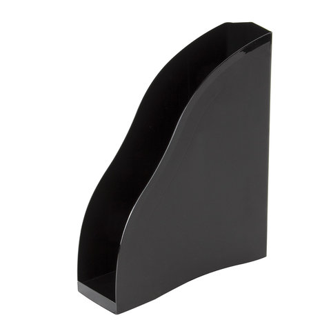 Лоток вертикальный для бумаг BRAUBERG Cosmo 260х85х315 мм, черный, 237006