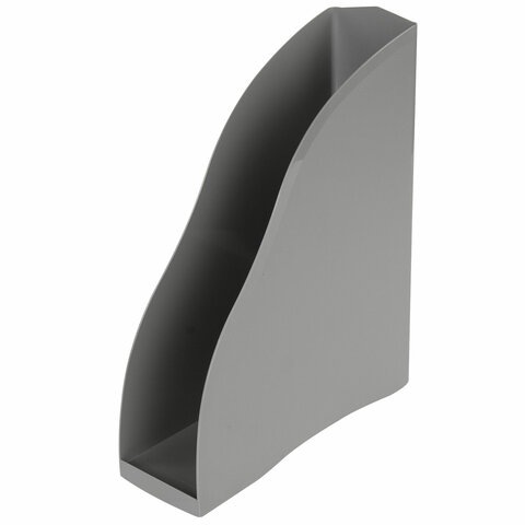 Лоток вертикальный для бумаг BRAUBERG Cosmo 260х85х315 мм, серый, 237007