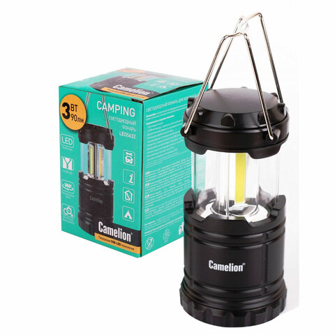Фонарь туристический CAMELION 3Вт LED, питание 3xAAА (не в комплекте), контейнер и магнит, LED5632 Фонарь туристический CAMELION 3Вт LED, питание 3xAAА (не в комплекте), контейнер и магнит, LED5632