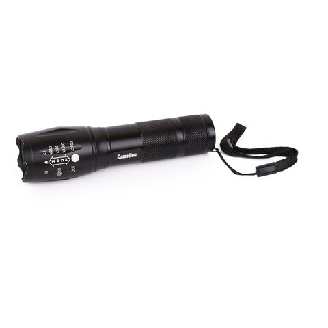 Фонарь CAMELION XML-T6, ЯРКИЙ, ZOOM, 5 режимов, питание 3xAAА или 18650 не в комплекте, LED51530