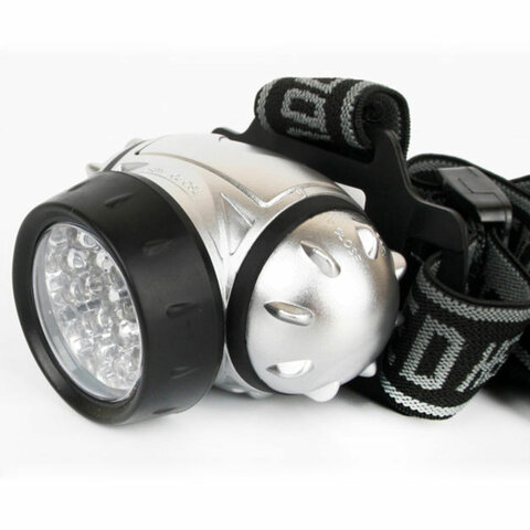 Фонарь налобный ULTRAFLASH 19хLED, 4 режима, питание 3хААА не в комплекте, LED5353