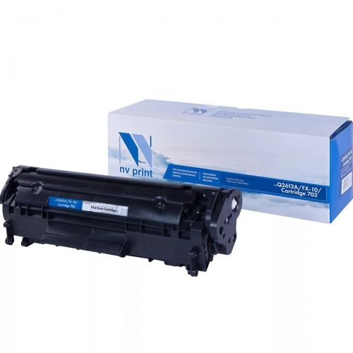 Картридж NVP для NV-Q2612A/NV-FX-10/703 универсальные для HP/Canon LaserJet 3015/ 3030/ 1012/ 1010/ 1015/ 3020/ 1020/ 1022/ 1022N/ 1022NW/ 1018/ 3050/ 3052/ 3055/ 1018/ 3050Z/ Fax L95/ i-Sensys L100/ L120/ L140/ L160/ MF4150/ 4690/ MF 4010/ 4018/ 4120/ 41