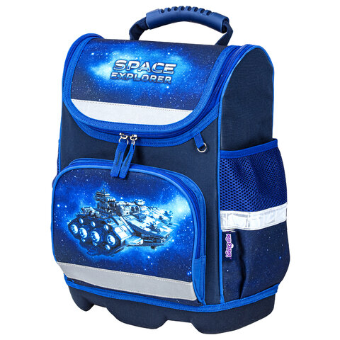 Ранец ЮНЛАНДИЯ WISE для начальной школы, Space explorer, 37x29х15 см, 270588