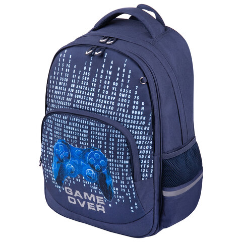 Рюкзак BRAUBERG SOFT, 2 отделения, Game over, 40х31х15 см, 270613