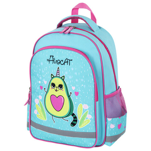Рюкзак ПИФАГОР SCHOOL для начальной школы, Avocat, 38x28х14 см, 270652