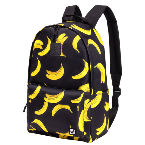 Рюкзак BRAUBERG POSITIVE , потайной карман, Bananas, 42х28х14 см, 270782