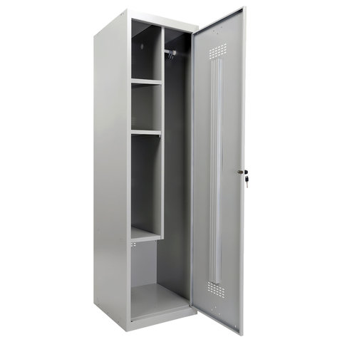 Шкаф металлический хозяйственный ПРАКТИК ML-11-50U LS-11-50, 2 отделения, 1830х500х500 мм, 26 кг, разборный, S23099404602