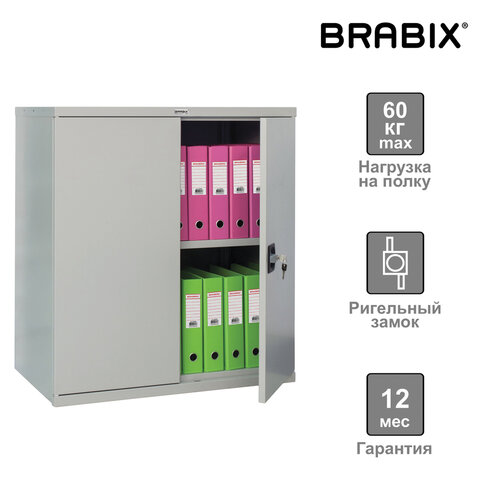 Шкаф металлический антресоль BRABIX MK 08/46, 830х915х460 мм, 24 кг, 1 полка, разборный, 291137, S204BR080102