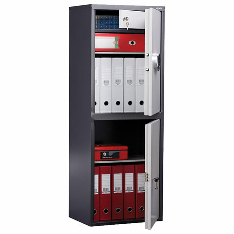 Шкаф металлический для документов AIKO SL-125/2ТEL ГРАФИТ, 1252х460х340 мм, 31 кг, S10799132902 Шкаф металлический для документов AIKO SL-125/2ТEL ГРАФИТ, 1252х460х340 мм, 31 кг, S10799132902